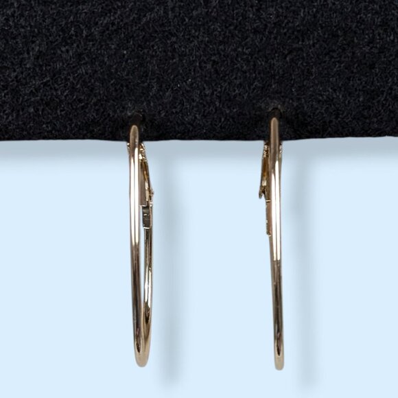 (2/$20) Rounded Rectangle Hoop Earrings - Picture 2 of 5